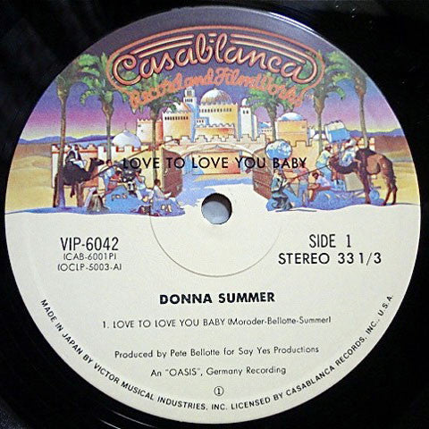 Donna Summer - Love To Love You Baby (Vinyl, LP, Album, Reissue) Very Good Plus (VG+) / Good Plus (G+)