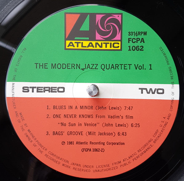 The Modern Jazz Quartet - M.J.Q. Vol. 1 (Vinyl, LP, Album)