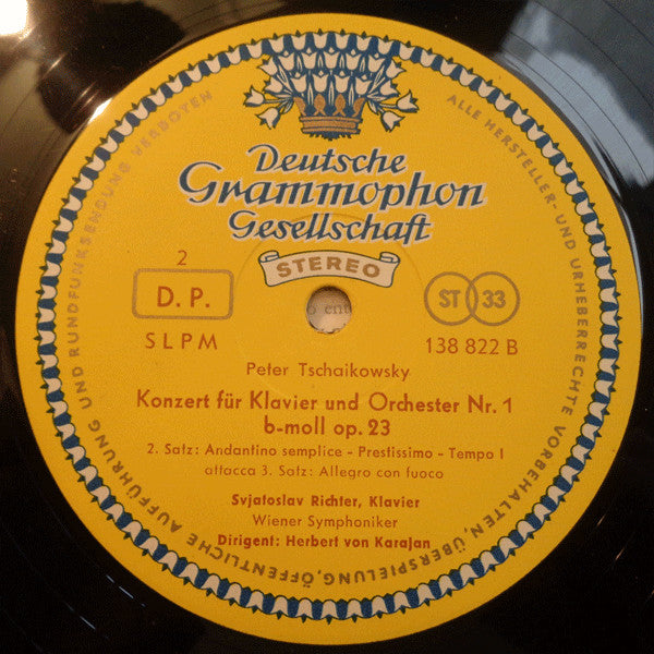 Pyotr Ilyich Tchaikovsky - Piano Concerto No. 1, B Flat Minor (Vinyl, LP, Stereo) Very Good Plus (VG+) / Very Good (VG)