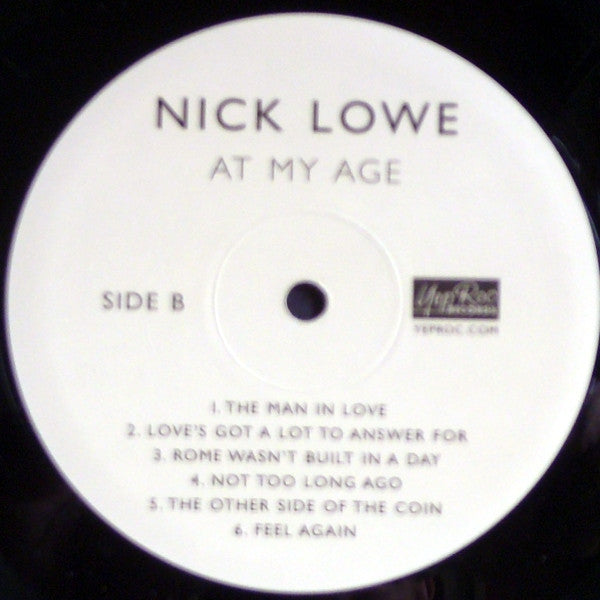 Nick Lowe - At My Age (Vinyl, LP) Very Good Plus (VG+) / Very Good Plus (VG+)