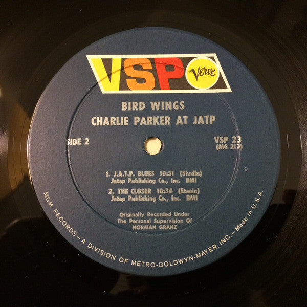 Charlie Parker - Bird Wings (Vinyl, LP, Compilation) Very Good (VG) / Good Plus (G+)
