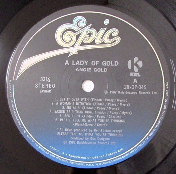 Angie Gold - A Lady Of Gold (Vinyl, LP, Album) Very Good Plus (VG+) / Very Good Plus (VG+)