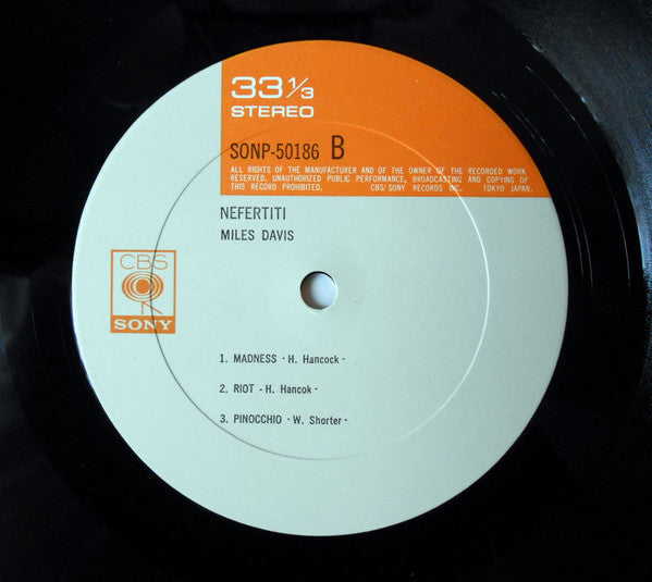 Miles Davis - Nefertiti (Vinyl, LP, Album, Stereo) Very Good Plus (VG+) / Good Plus (G+)
