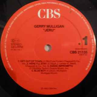 Gerry Mulligan - Jeru (Vinyl, LP, Album, Stereo, Reissue) Very Good Plus (VG+) / Near Mint (NM or M-)