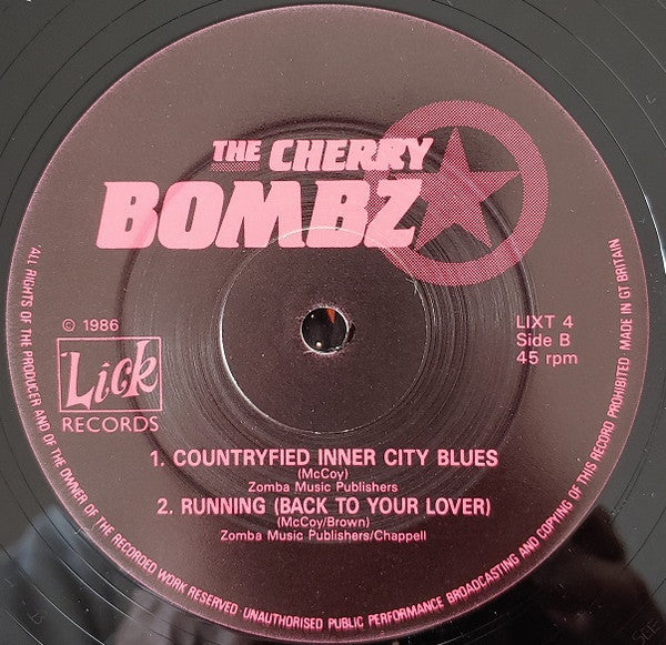 The Cherry Bombz - The House Of Ecstasy (Vinyl, 12", 45 RPM) Very Good Plus (VG+) / Very Good Plus (VG+)