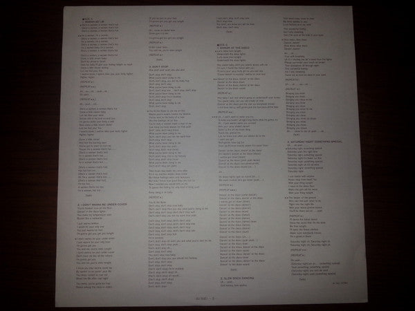 LAX - Under Cover Lover (Vinyl, LP, Album) Very Good Plus (VG+) / Good Plus (G+)