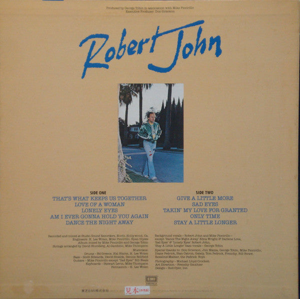 Robert John - Robert John (Vinyl, LP, Album) Near Mint (NM or M-) / Very Good (VG)