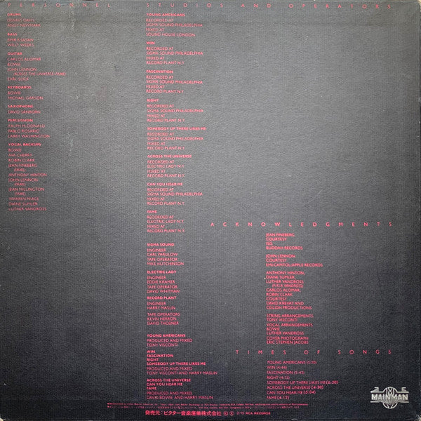 David Bowie - Young Americans (Vinyl, LP, Album)
