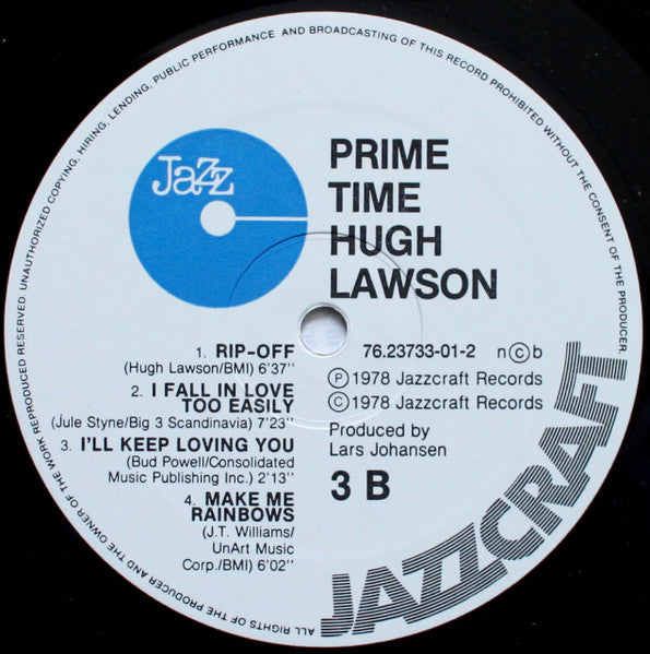 Hugh Lawson - Prime Time (Vinyl, LP, Album)