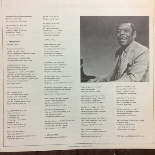 Champion Jack Dupree - Blues From The Gutter (Vinyl, LP, Album, Promo, Reissue, Stereo) Very Good Plus (VG+) / Very Good Plus (VG+)