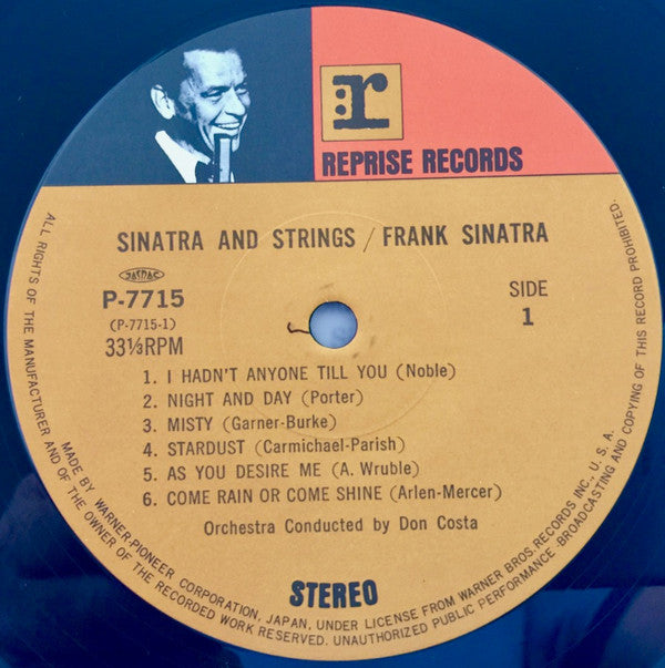 Frank Sinatra - Sinatra & Strings (Vinyl, LP, Album, Reissue, Stereo) Very Good Plus (VG+) / Very Good (VG)