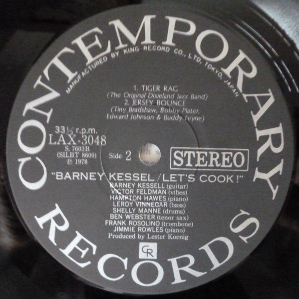 Barney Kessel - Let's Cook! (Vinyl, LP, Album, Reissue, Stereo) Very Good (VG) / Very Good Plus (VG+)