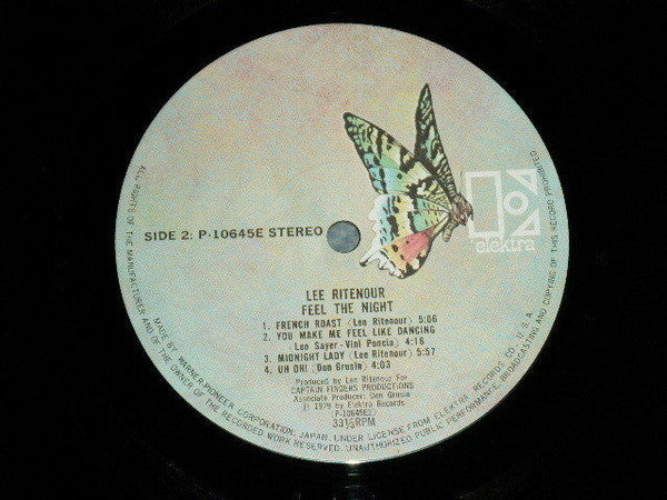 Lee Ritenour - Feel The Night (Vinyl, LP, Album, Stereo)