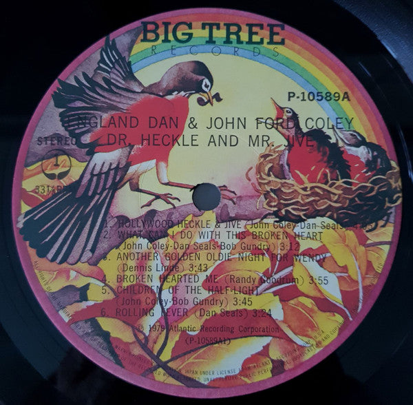England Dan & John Ford Coley - Dr. Heckle And Mr. Jive (Vinyl, LP, Album) Very Good (VG) / Good (G)