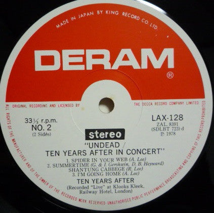 Ten Years After - Undead (Vinyl, LP, Album, Reissue)