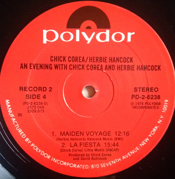 Chick Corea - An Evening With Chick Corea And Herbie Hancock (2xVinyl, LP, Album) Near Mint (NM or M-) / Very Good Plus (VG+)