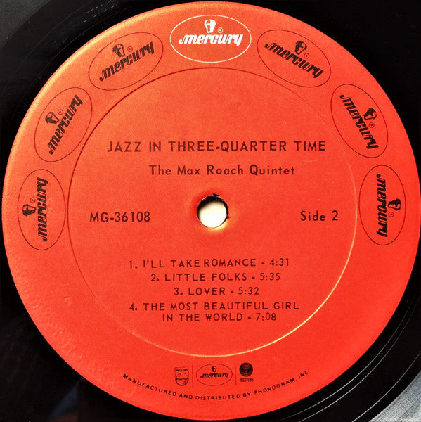 Max Roach - Jazz In 3/4 Time (Vinyl, LP, Album, Reissue, Mono)