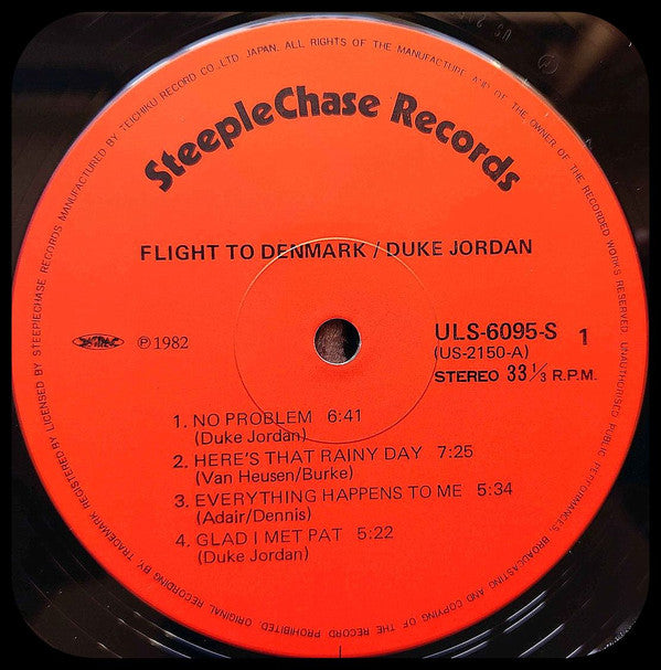 Duke Jordan - Flight To Denmark (Vinyl, LP, Album, Reissue) Very Good Plus (VG+) / Very Good Plus (VG+)