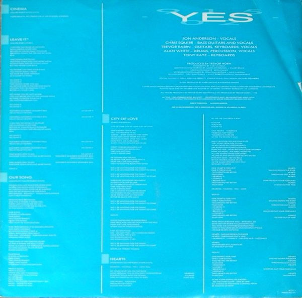 Yes - 90125 (Vinyl, LP, Album, Stereo)