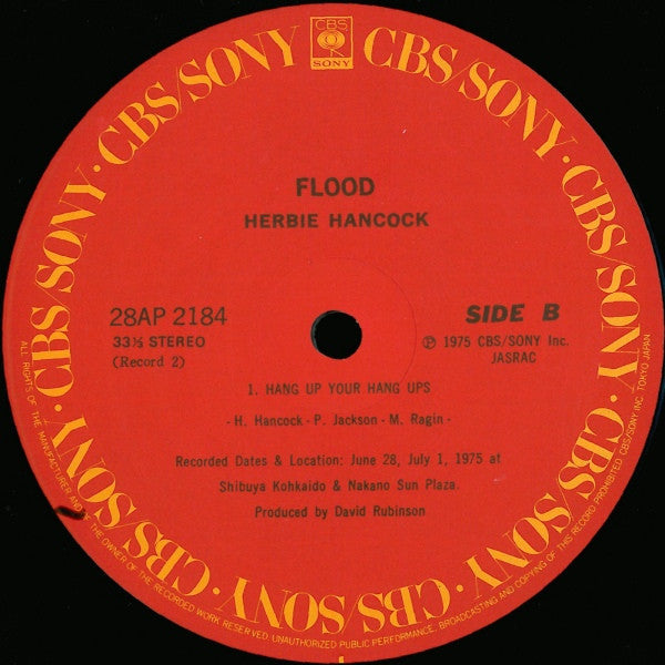 Herbie Hancock - Flood (Vinyl, LP, Album, Reissue)