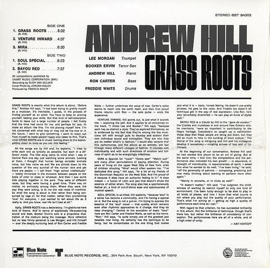Andrew Hill - Grass Roots (Vinyl, LP, Album, Reissue) Mint (M) / Mint (M)