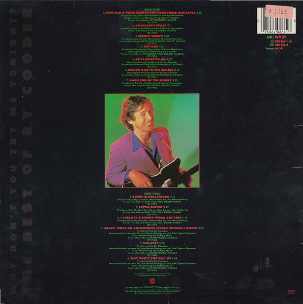 Ry Cooder - Why Don't You Try Me Tonight? The Best Of Ry Cooder (Vinyl, LP, Compilation, Stereo) Very Good (VG) / Very Good Plus (VG+)