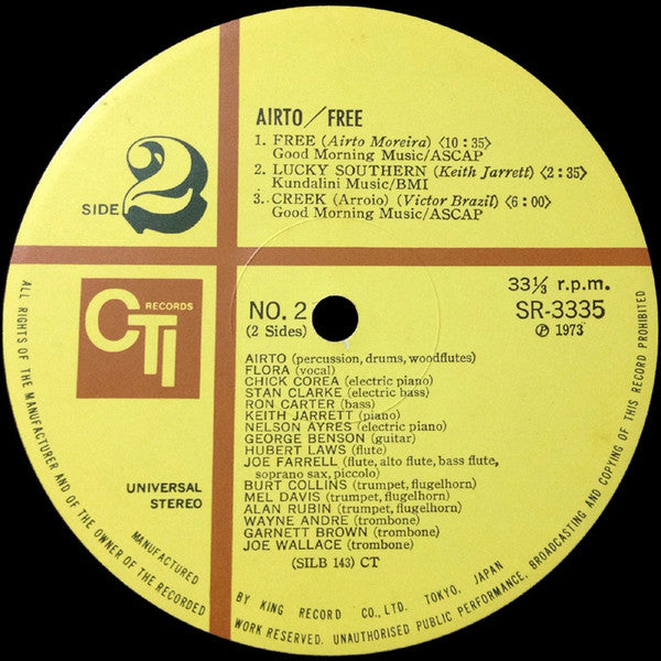 Airto Moreira - Free (Vinyl, LP, Album)