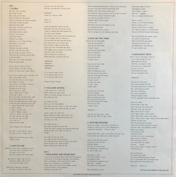 The Doors - Alive, She Cried (Vinyl, LP, Album) Very Good Plus (VG+) / Very Good Plus (VG+)