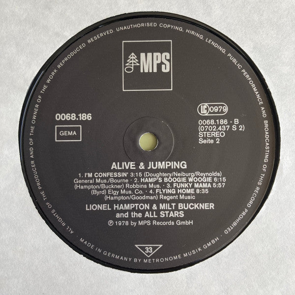 Lionel Hampton - Alive & Jumping (Vinyl, LP, Album, Stereo) Very Good Plus (VG+) / Very Good Plus (VG+)