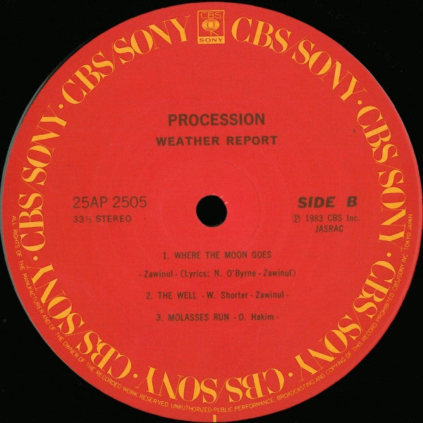 Weather Report - Procession (Vinyl, LP, Album)
