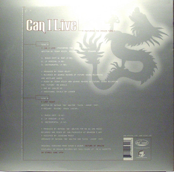 Sisqo - Can I Live (Vinyl, 12", 33 ⅓ RPM, Single) Very Good Plus (VG+) / Very Good Plus (VG+)
