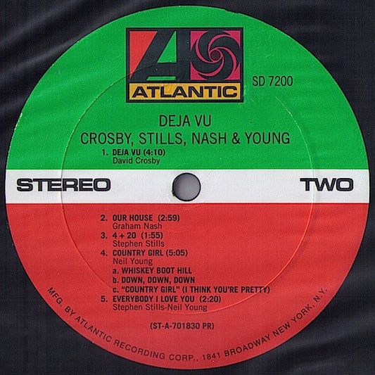 Crosby, Stills, Nash & Young - Déjà Vu (Vinyl, LP, Album, Reissue, Remastered, Stereo) Near Mint (NM or M-) / Near Mint (NM or M-)