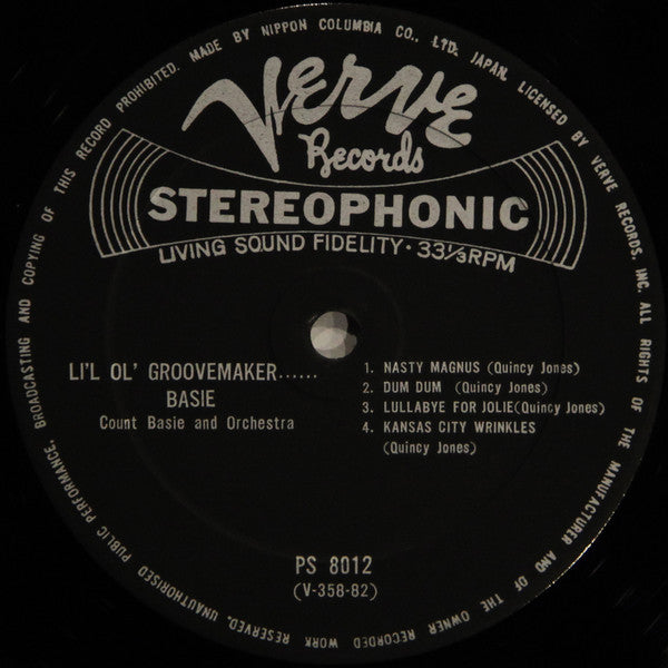 Count Basie Orchestra - L'il Ol' Groovemaker... Basie! (Vinyl, LP, Album) Very Good Plus (VG+) / Very Good Plus (VG+)