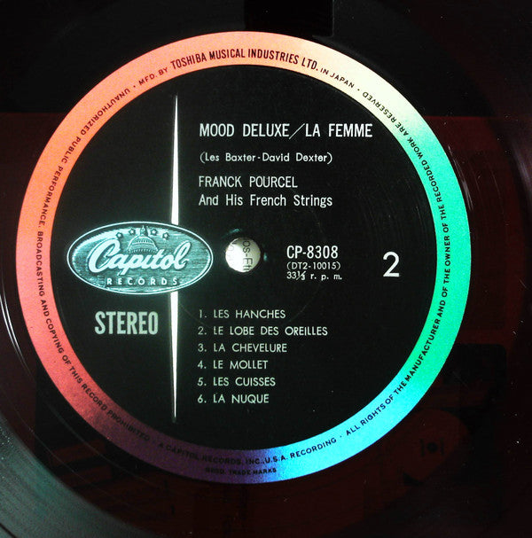 Franck Pourcel And His French Strings - Mood Deluxe / La Femme (Vinyl, LP, Album, Reissue) Very Good (VG) / Very Good (VG)