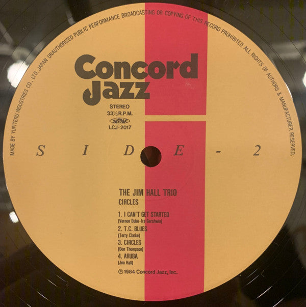 Jim Hall Trio - Circles (Vinyl, LP, Album)