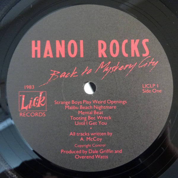 Hanoi Rocks - Back To Mystery City (Vinyl, LP, Album, Stereo) Good Plus (G+) / Very Good (VG)