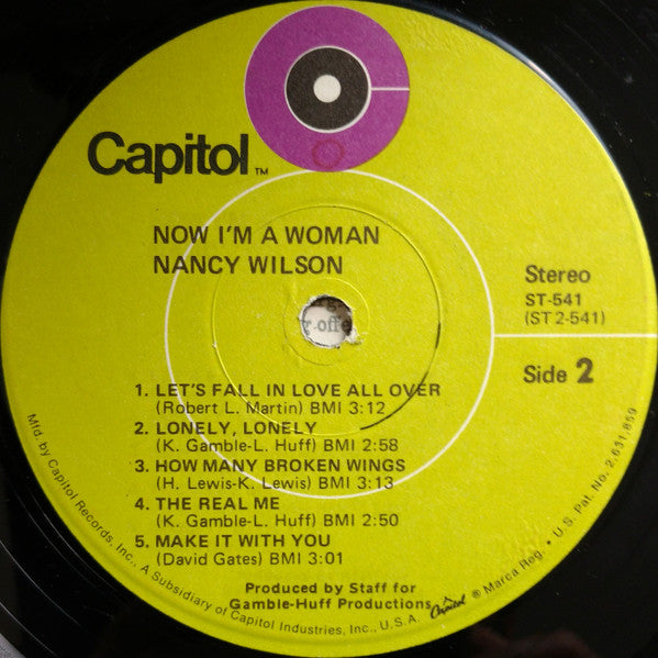 Nancy Wilson - Now I'm A Woman (Vinyl, LP, Album) Good Plus (G+) / Good Plus (G+)