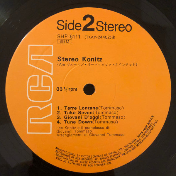 Lee Konitz - Stereokonitz (Vinyl, LP, Album, Stereo) Very Good Plus (VG+) / Very Good (VG)