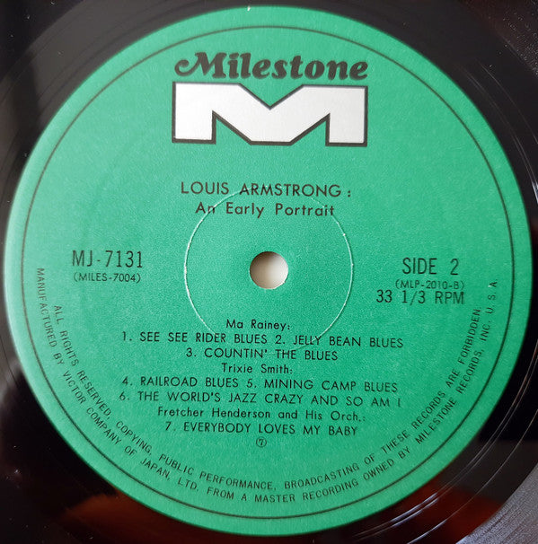 Louis Armstrong - An Early Portrait (Vinyl, LP, Compilation) Very Good Plus (VG+) / Very Good Plus (VG+)