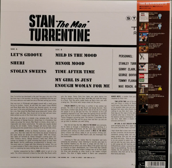 Stanley Turrentine - Stan "The Man" Turrentine (Vinyl, LP, Album, Reissue, Stereo) Very Good Plus (VG+) / Very Good Plus (VG+)