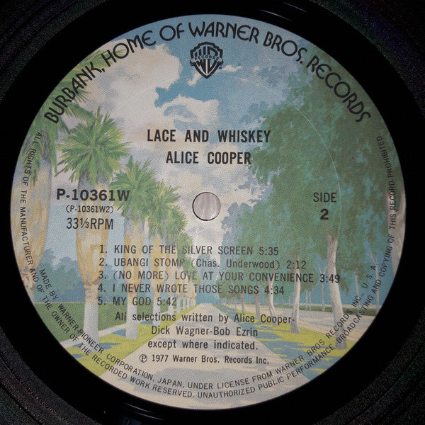 Alice Cooper (2) - Lace And Whiskey (Vinyl, LP, Album)
