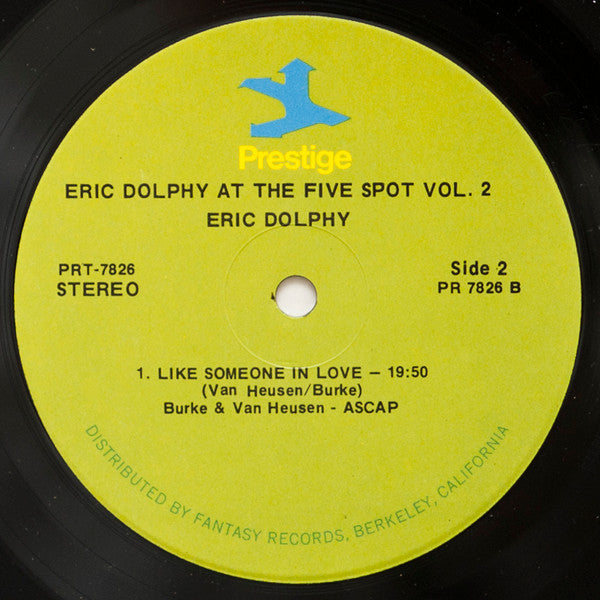 Eric Dolphy - At The Five Spot Volume 2 (Vinyl, LP, Album, Repress, Stereo) Good Plus (G+) / Good (G)