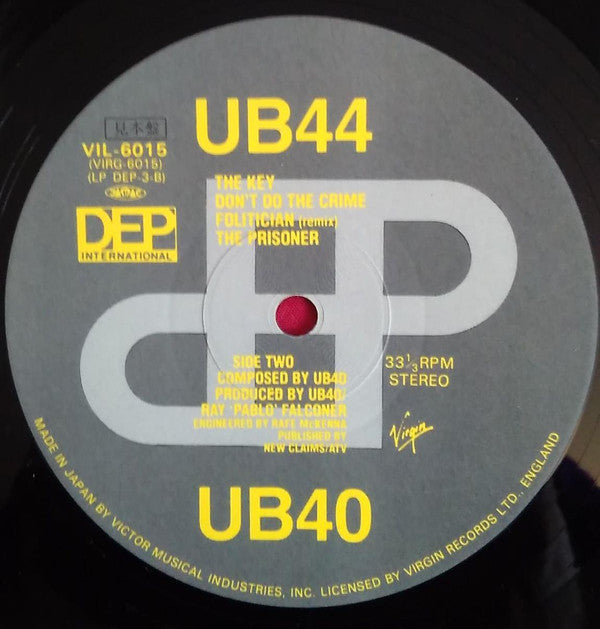 UB40 - UB44 (Vinyl, LP, Album, Promo, Stereo) Good Plus (G+) / Good Plus (G+)