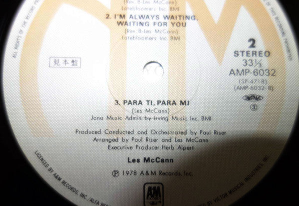 Les McCann - The Man (Vinyl, LP, Album) Very Good Plus (VG+) / Good Plus (G+)