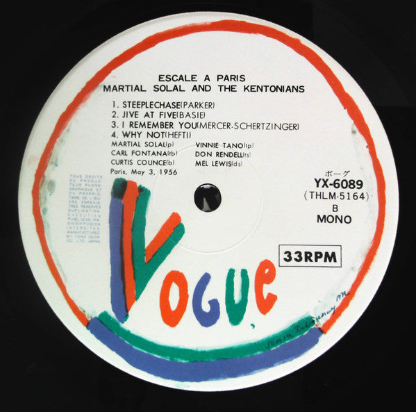 Martial Solal - Escale Á Paris (Vinyl, LP, Reissue, Mono)