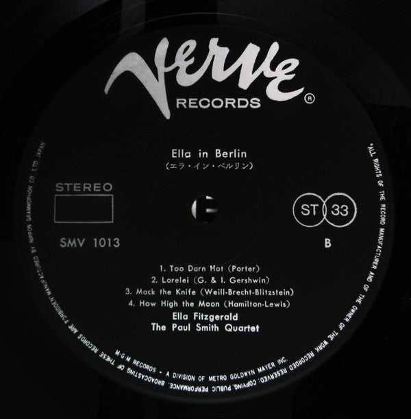 Ella Fitzgerald - Mack The Knife - Ella In Berlin (Vinyl, LP, Album, Reissue, Stereo) Very Good Plus (VG+) / Very Good Plus (VG+)