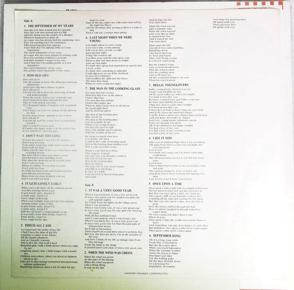 Frank Sinatra - September Of My Years (Vinyl, LP, Album, Reissue, S...