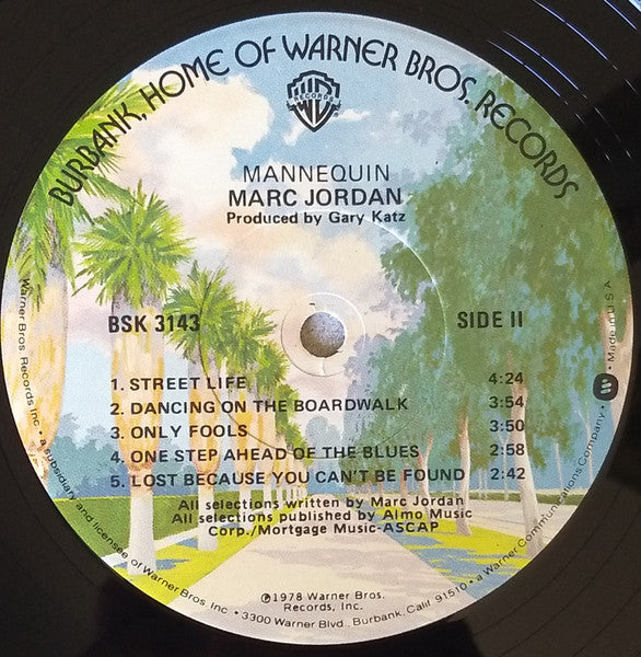Marc Jordan - Mannequin (Vinyl, LP, Album) Good Plus (G+) / Very Good (VG)