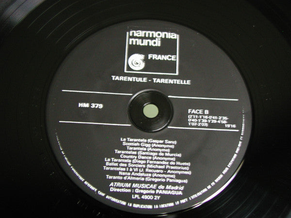 Atrium Musicae de Madrid - Tarentule-Tarentelle (Vinyl, LP) Near Mint (NM or M-) / Very Good Plus (VG+)