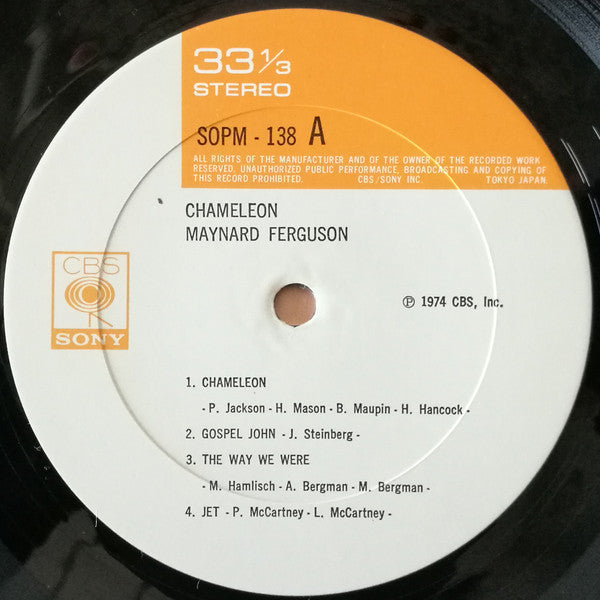 Maynard Ferguson - Chameleon (Vinyl, LP, Album) Very Good (VG) / Very Good (VG)
